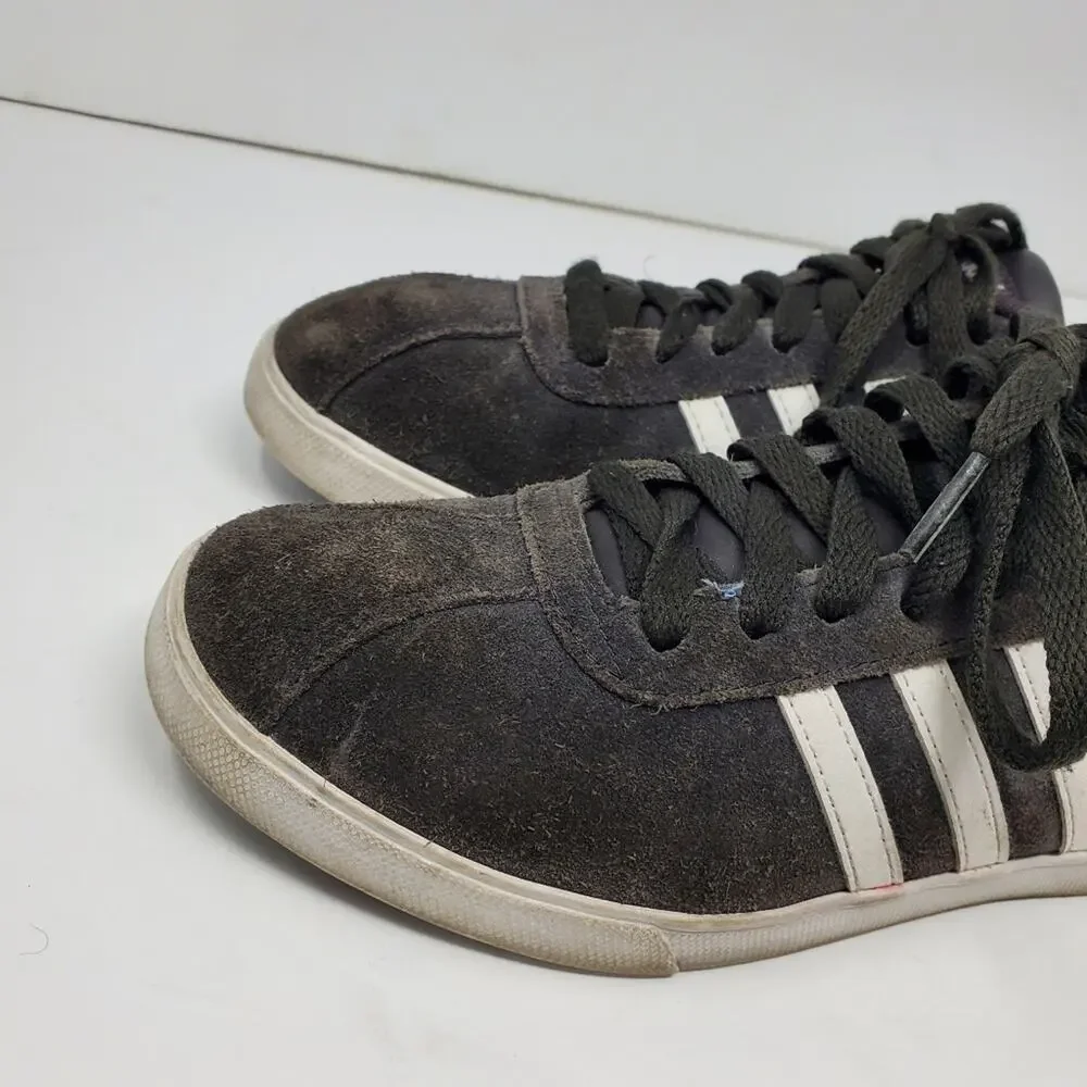 Adidas Courtset Neo Gray Suede Lace Up Low Top Sneakers Size 7.5